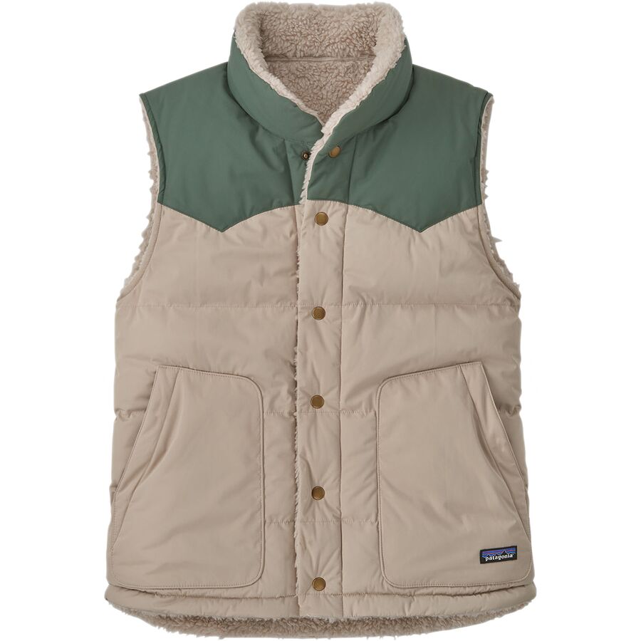 Patagonia Bivy Down Reversible Vest - Men's Oar Tan, L