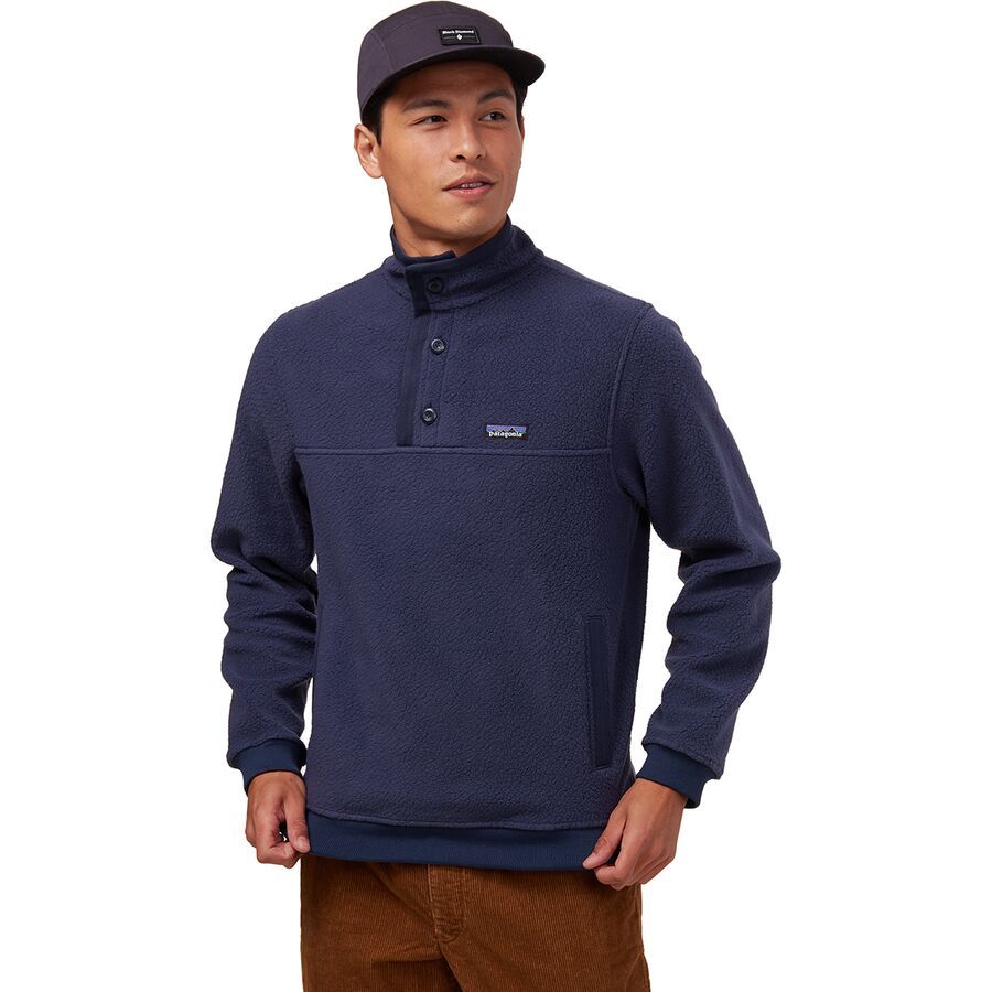 patagonia shearling fleece pullover