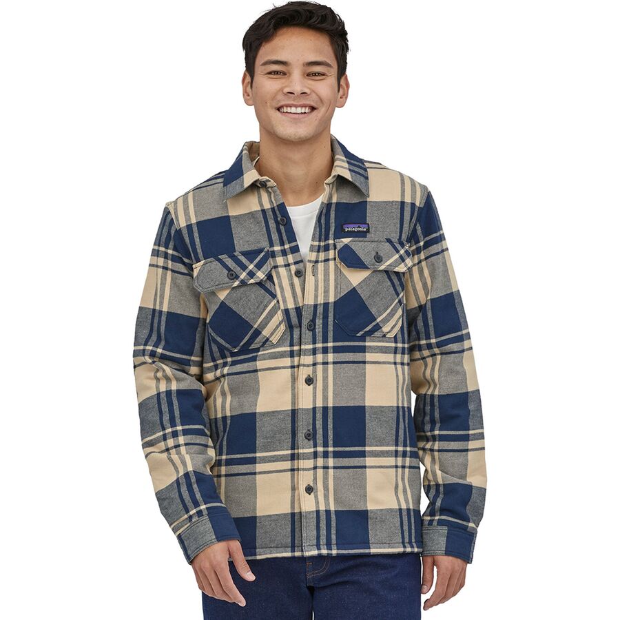De er udsende optager Patagonia Insulated Organic Cotton Fjord Flannel Shirt - Men's - Clothing