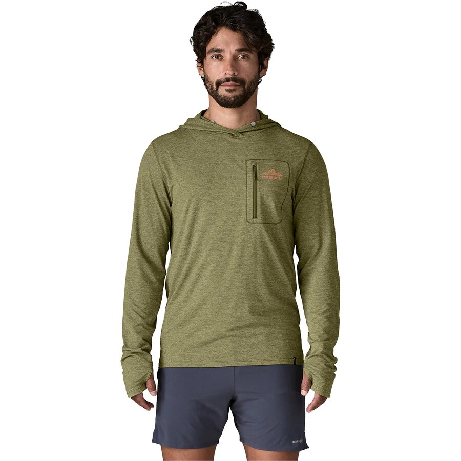 Patagonia Capilene Cool Cloud Crag Crest Sun Hoodie - Men's - Clothing
