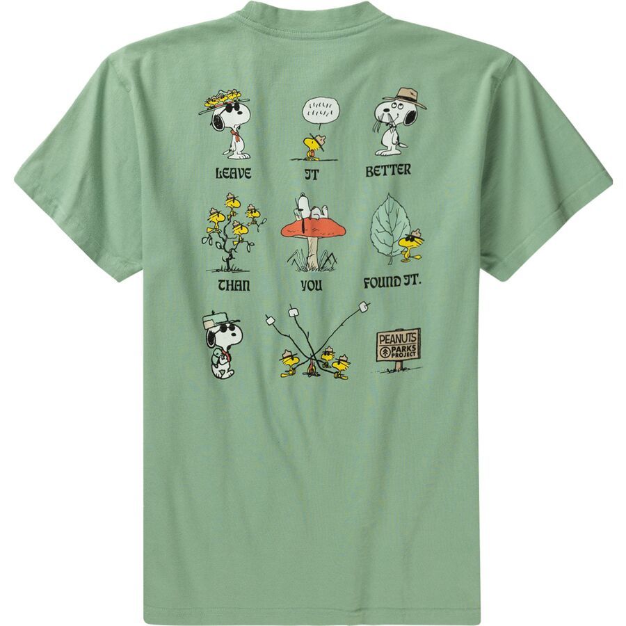 Camiseta Peanuts Snoopy Compass Skills - Verde Oliva