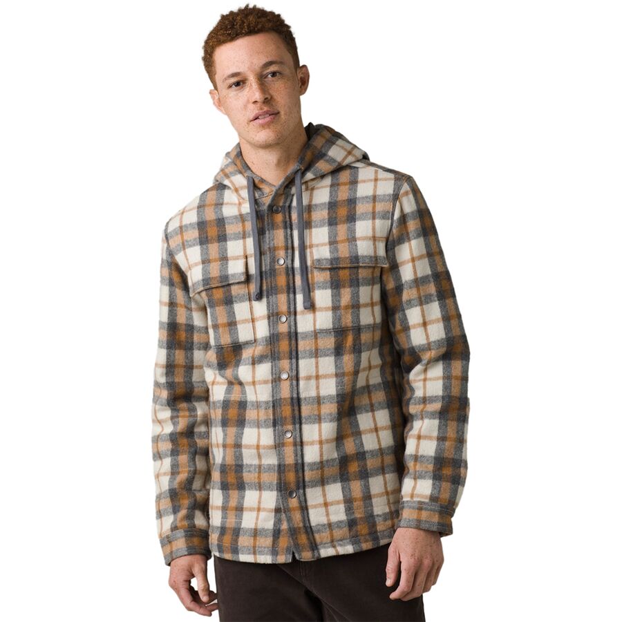 prAna Asgard Hooded Flannel Shirt - Men's - Clothing