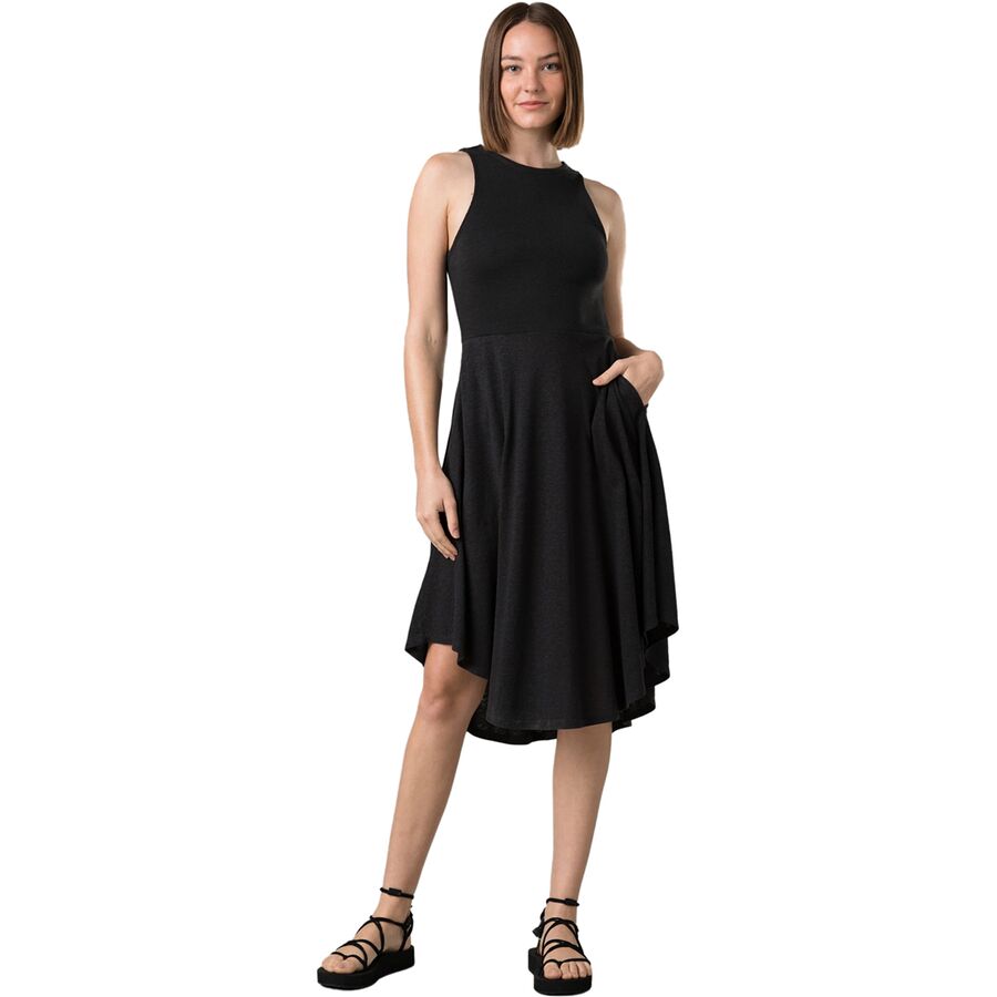 prana cozy up cut out dress Bayjour - Women's Voranos – Black Satin fOLK dRESS In the heat of Color:ROSEBUD Womens dresses