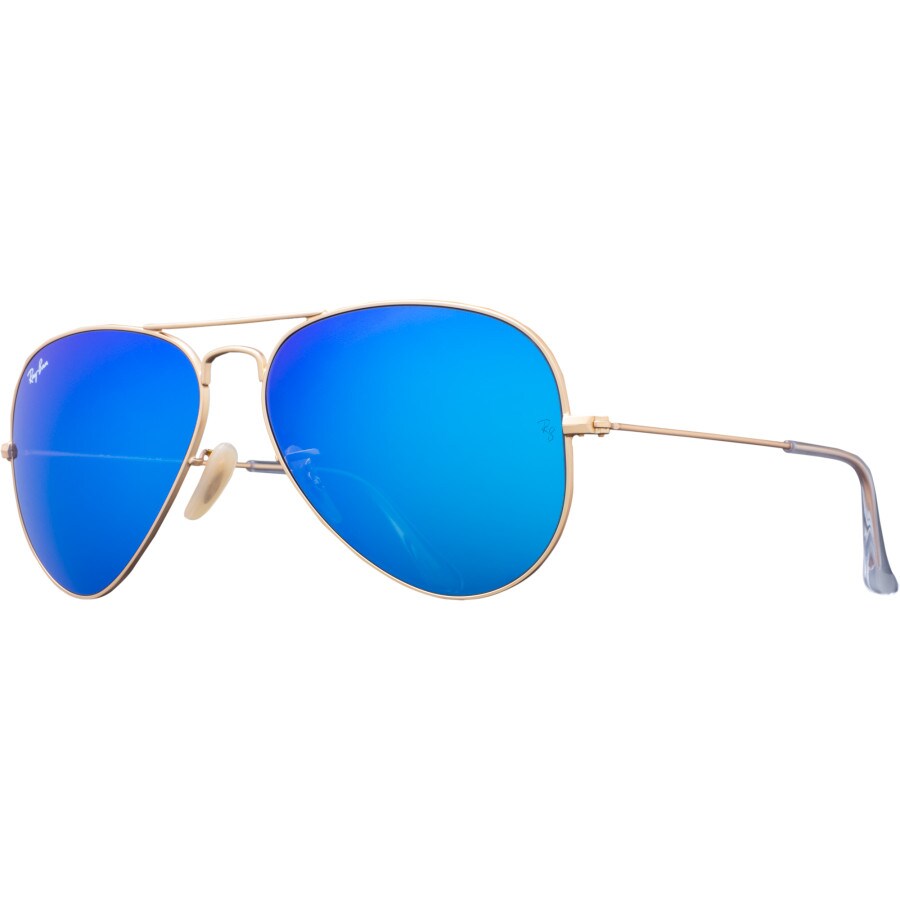 ray ban aviator matte gold blue mirror ray ban aviator matte gold blue mirror