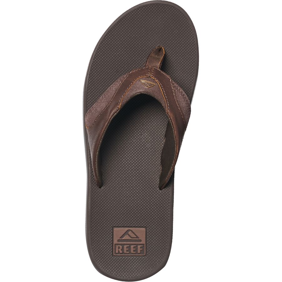 reef men's leather fanning sandals