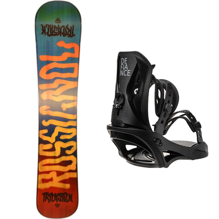 Snowboard Rossignol Trick Stick 154 Cm Avec Fixations – Jaune – Occasion