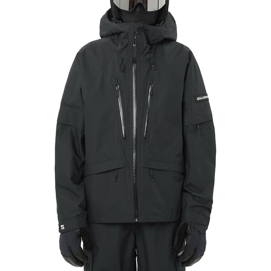 Salomon リバーシブルフードジャケット 黒　レディース　EUROサイズXS Hooded reversible down jacket with Rex - black - Yves Salomon