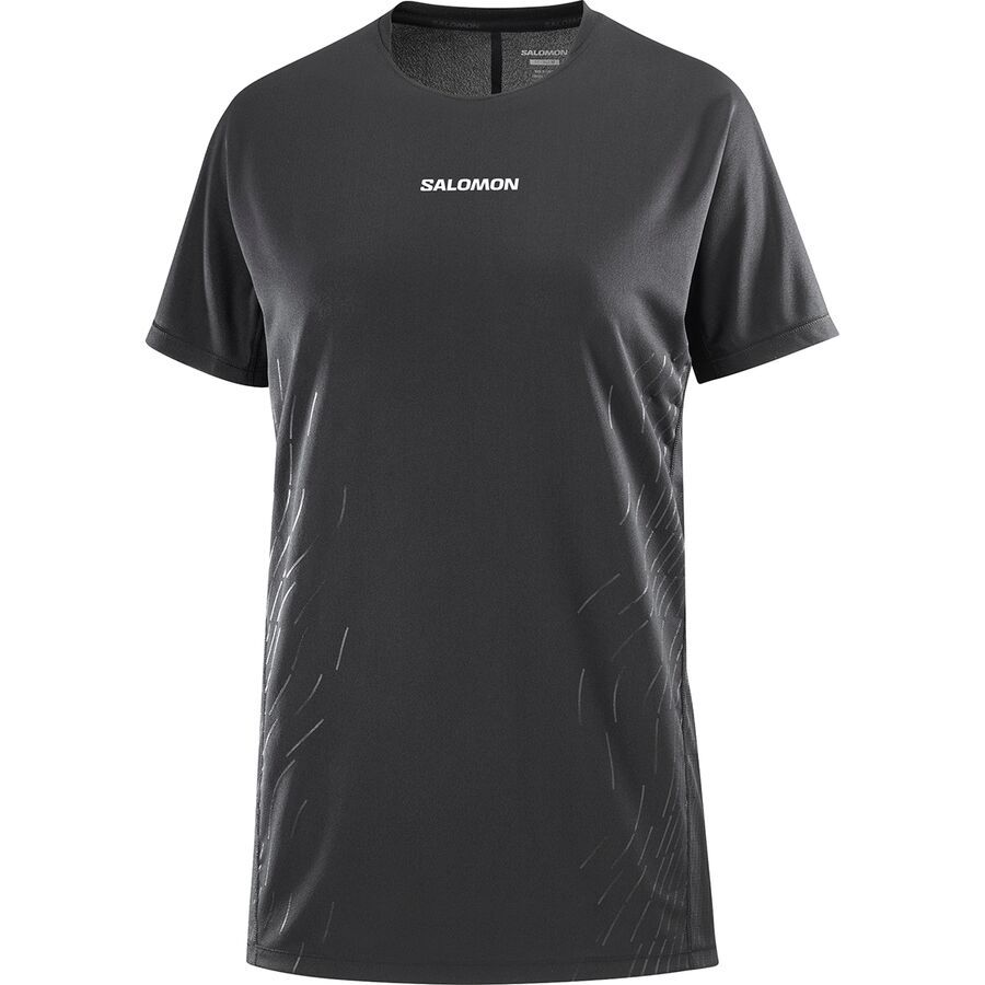 (取寄) サロモン レディース センス エアロ GFX Tシャツ - ウィメンズ Salomon women Sense Aero GFX T-Shirt - Women's Aqua Foam/Sulphur Spring SENSE AERO GRAPHIC Women's Short Sleeve T-Shirt | Salomon