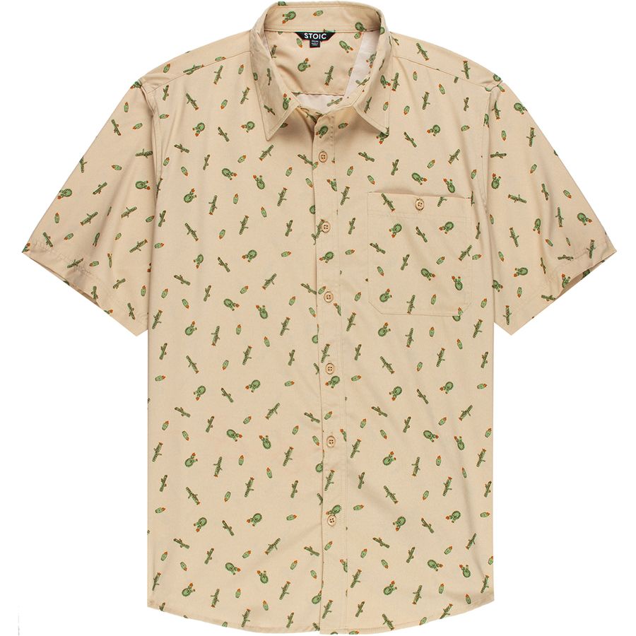 cactus dress shirt No Problemo Tacos Avocado and Cactus Long Sleeve Casual Button-Up Food Shirt   Pyknic