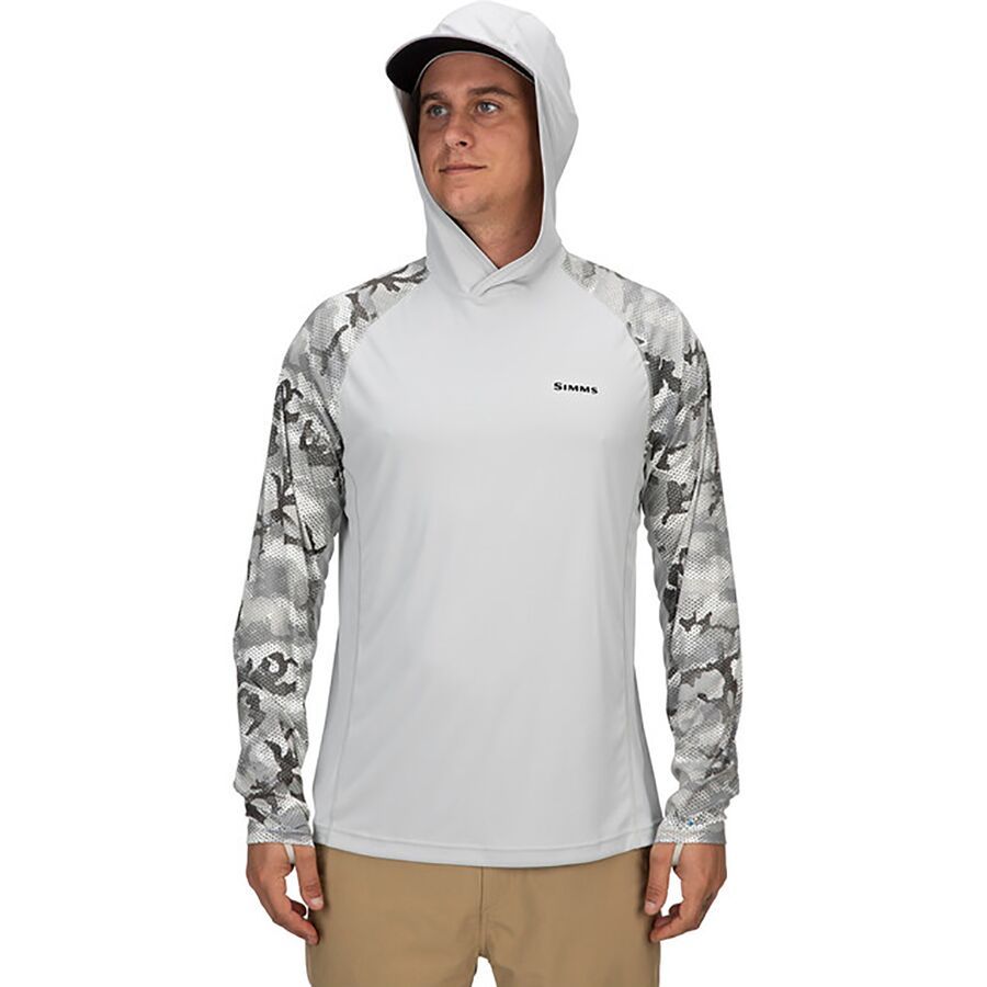 Sun Protection Hoodie Shirt Simms Solarflex UPF 50