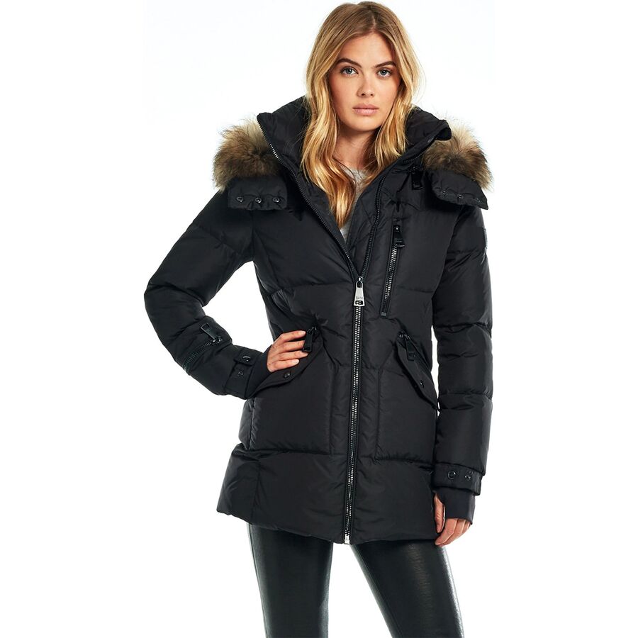 Sam fur outlet trim down coat