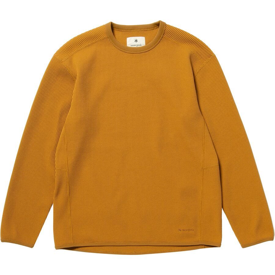 【2plan】Autumn Peak Long Sleeve Tee Snow Peak Dry Waffle Long-Sleeve T-Shirt - Clothing