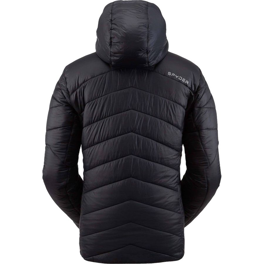 Male Full-Zip Insulated Hooded Outdoor Apparel Spyder Men/’s Glissade Hoodie Insulator Jacket