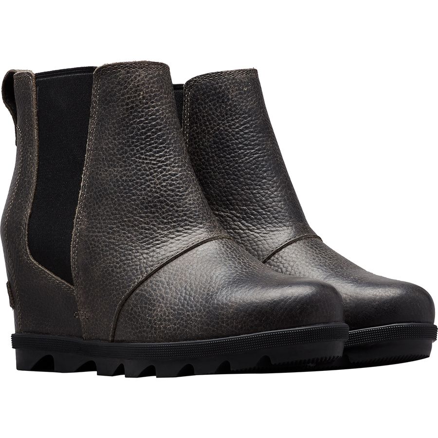 joan waterproof wedge felt chelsea boot