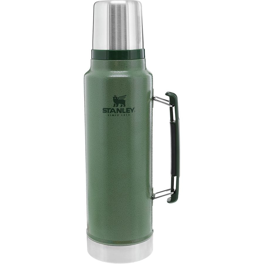 STANLEY 1.1 qt. THERMOS Vacuum Bottle Green 35 oz. Excellent Condition