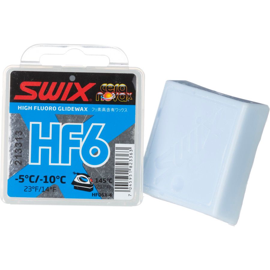 SWIX   HF6 フッ素wax Swix HF6BW High Fluoro Ski Wax - Descend Sports