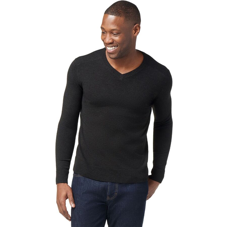 Smartwool Men's Sparwood V-Neck Sweater - XL - Charcoal Heather