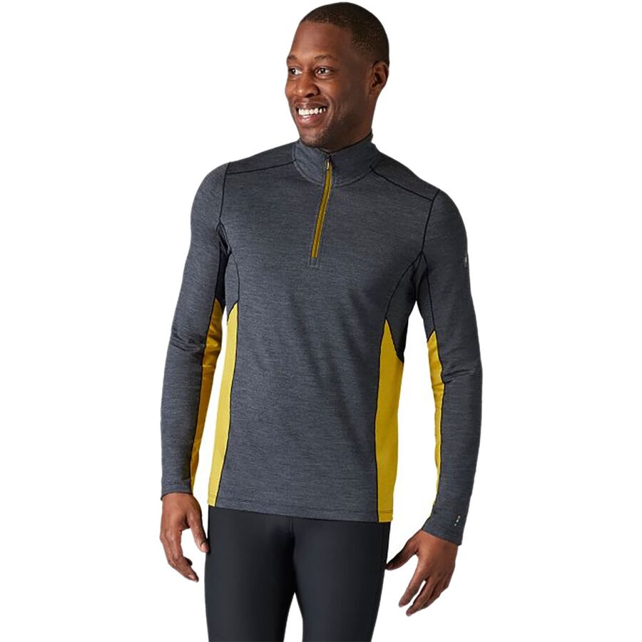 Smartwool Men Merino Sport 150 Long Sleeve Crew Gray-Blue Medium