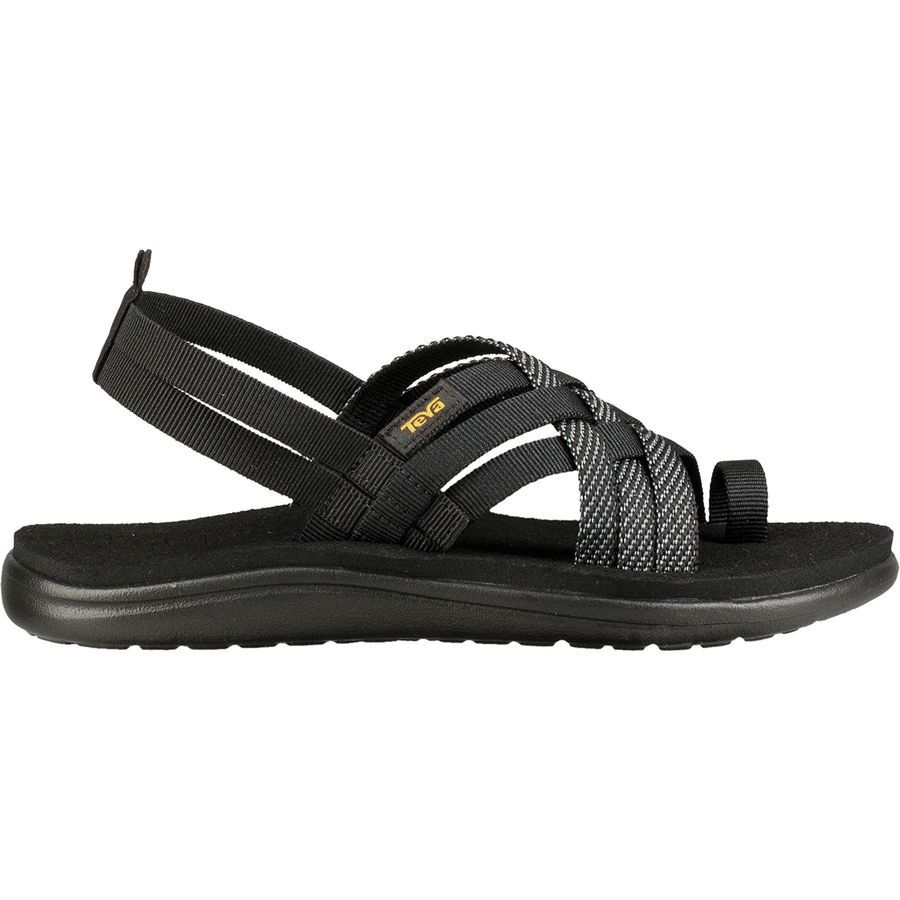 teva black strappy sandals
