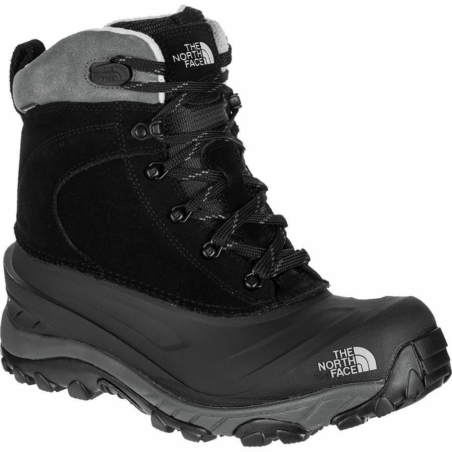 black north face snow boots