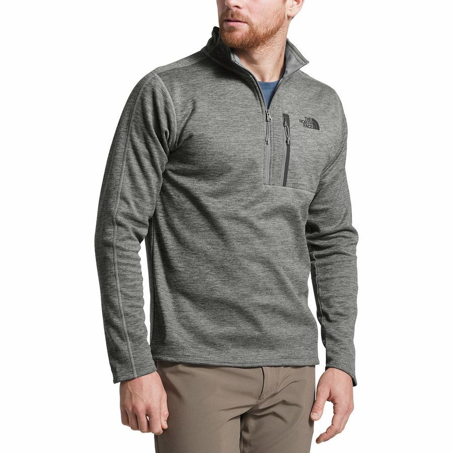 the north face men's quarter zip pullover