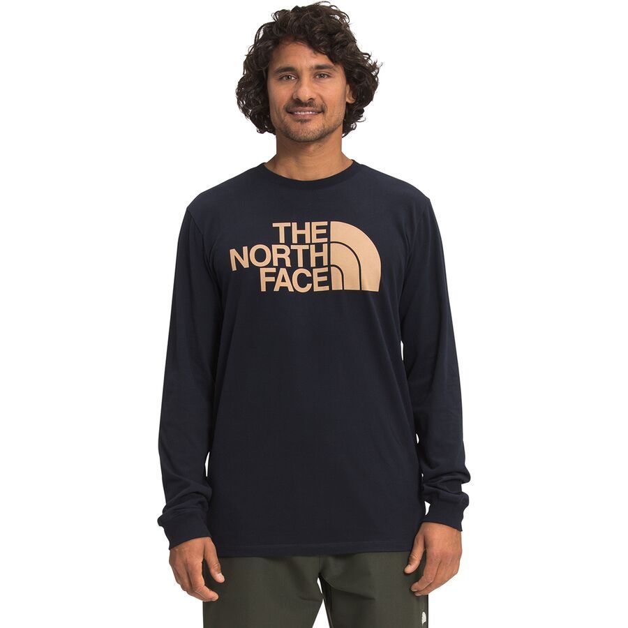 ■THE NORTH FACE■ White Label Dome Logo Long Sleeve Round T The North Face Men's Long Sleeve Half Dome Tee - TNF White