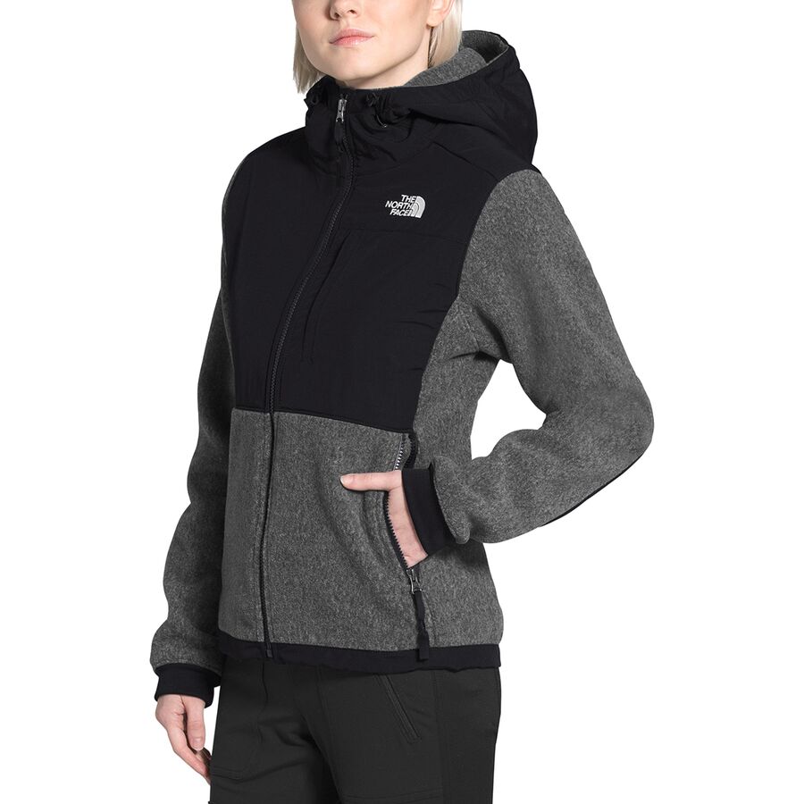 north face denali hoodie womens black