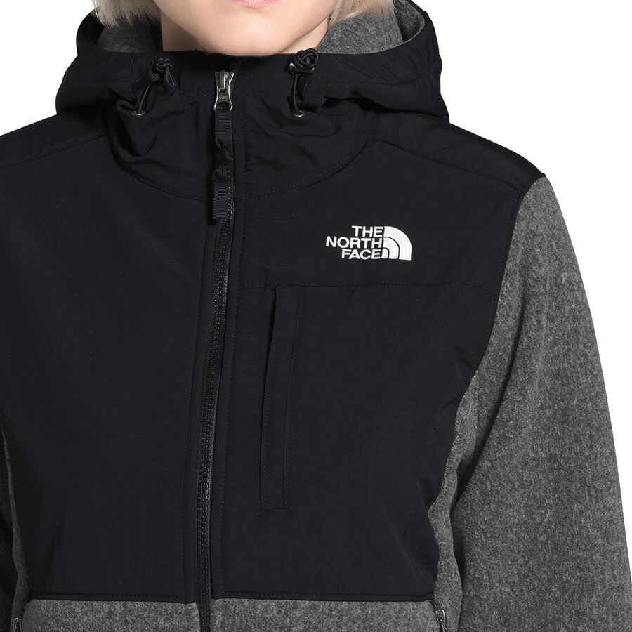 north face denali hoodie womens black