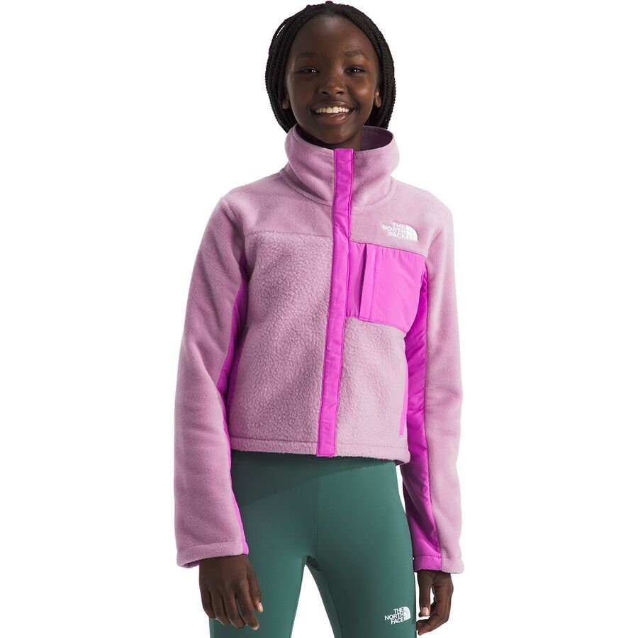 THE NORTH FACE Girls' Fleece Mashup Jacket, Dark Sage, X