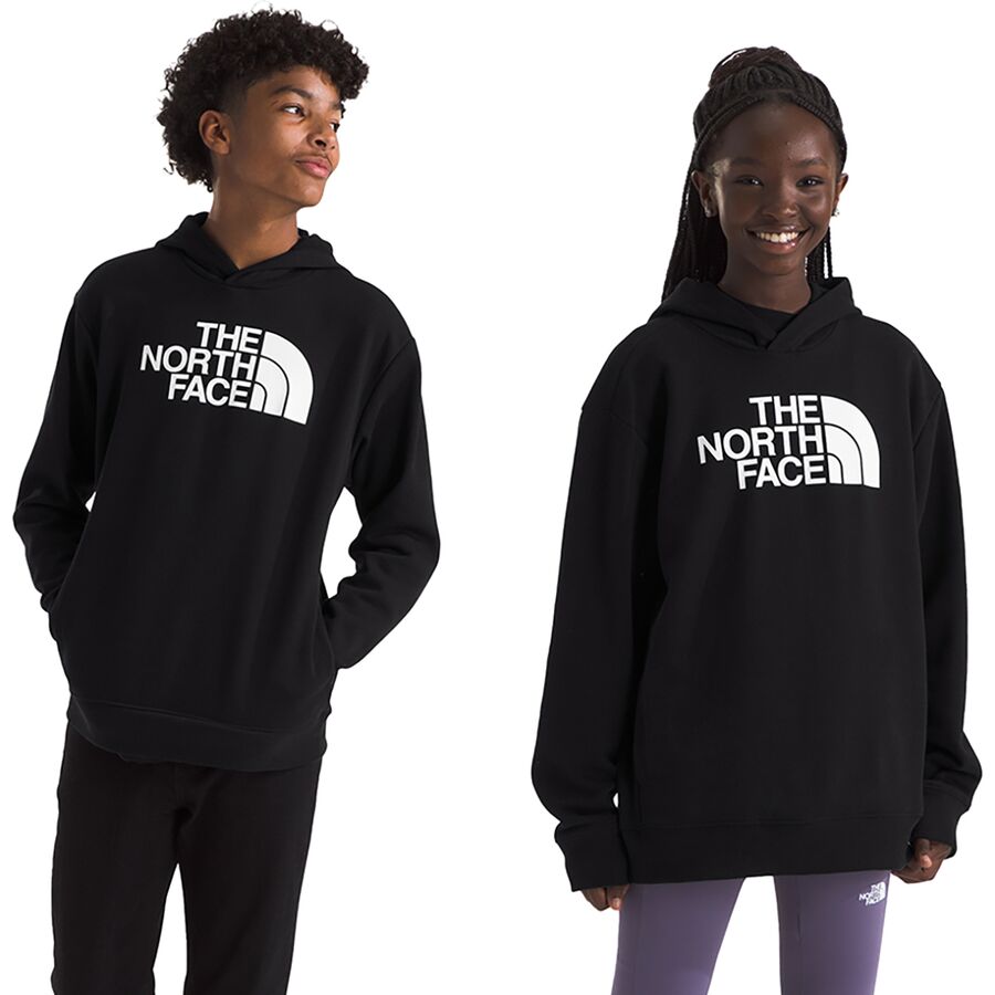 The North Face Half Dome Camp Fleece Pullover Hoodie Kids TNF Black TNF White Xs