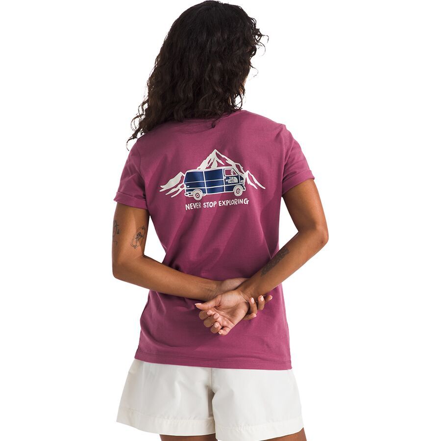売れ筋商品|||ノースフェイス カットソー トップス レディース Short-Sleeve Outdoor Graphic T-Shirt - Women's Cyber Berry The North Face Short-Sleeve Outdoor Graphic T-Shirt
