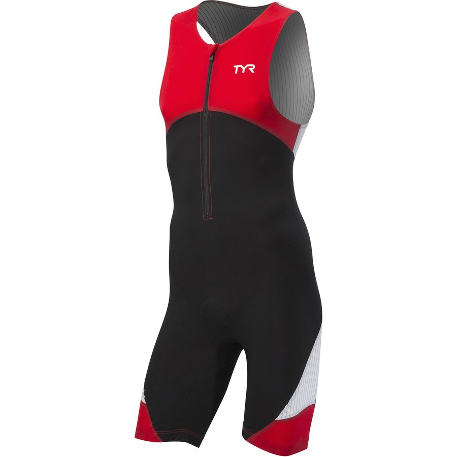 TYR Padded Carbon Front Zip Tri Suit - Men's - Bike
