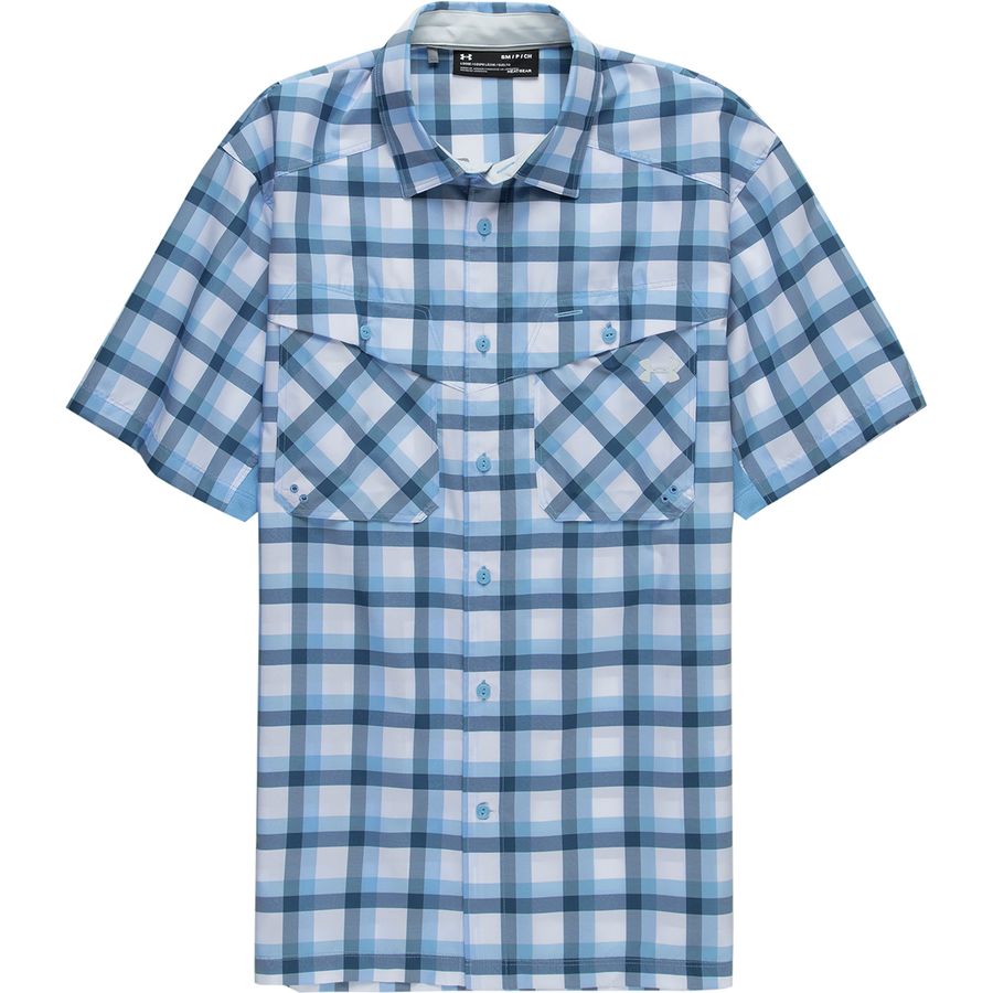 Under Armour Tide Chaser Plaid Short Sleeve Shirt Men s Clothing