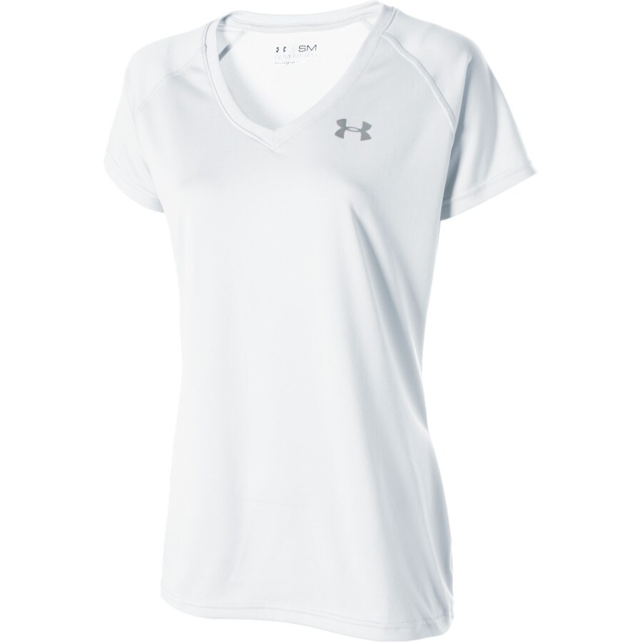 Under Armour V-Neck UA Tech T-Shirt - Short-Sleeve - Women's ...