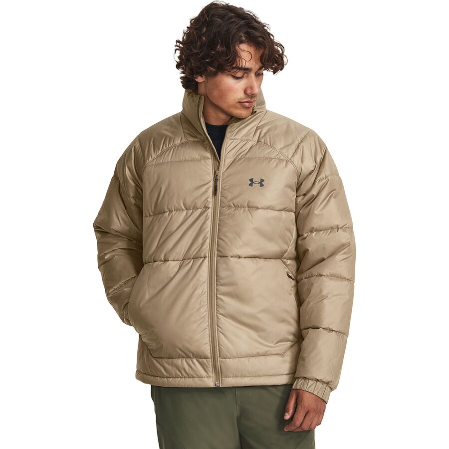 Brown under armour shop jacket