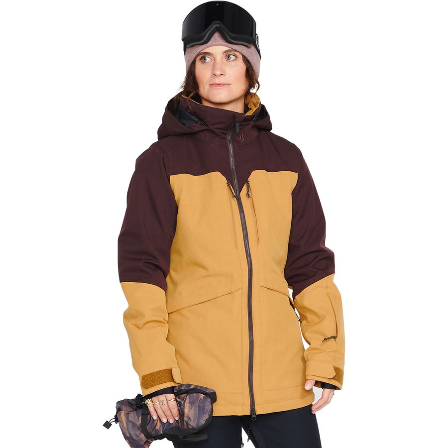 thumbnail image 2 of Volcom Shelter 3D Stretch Snowboard Jacket Wmn - Camo (tiger Print 2 of 11