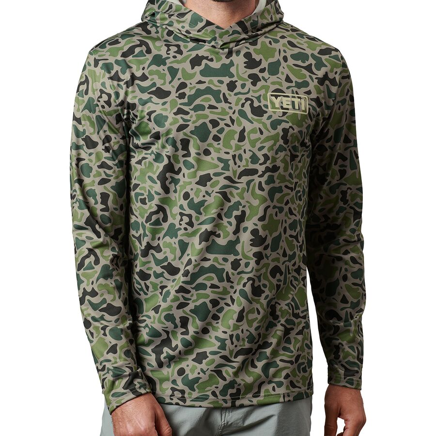 Camo hooded sun shirt hotsell