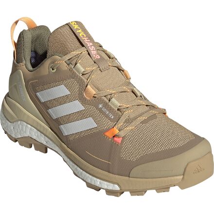 Adidas Terrex Skychaser GORE-TEX 2.0 Hiking Shoes - Women's - Beige Tone / White / Pulse Amber - 11