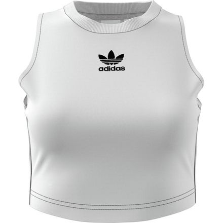 adidas crop tank white
