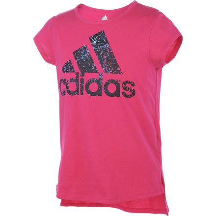Adidas curved hem t shirt outlet