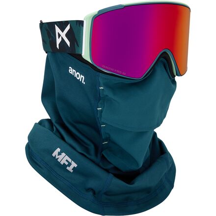 Anon M4S Cylindrical Low Bridge Goggles + MFI Mask - Ski