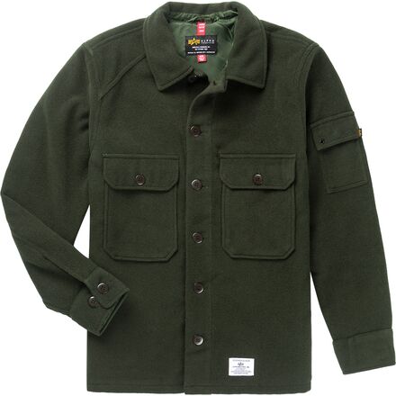 登山用品 ALPHA WOOL JACKET 2021 Alpha Industries Wool Shirt Jacket - Clothing