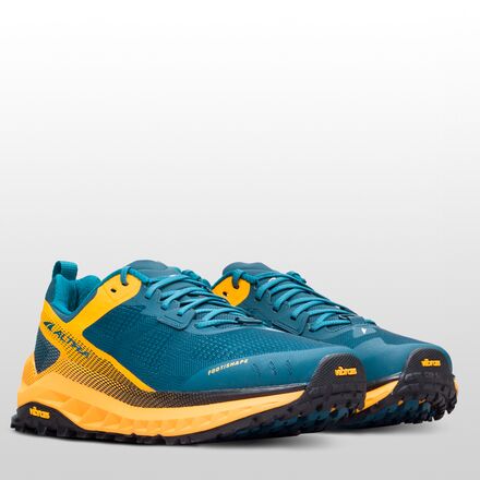 Altra Olympus 4 Men\'s US 11 Running Shoes White Yellow Blue‎ Trail Athletic Altra Via Olympus Low Men main image 4