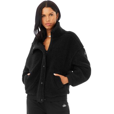 ALO YOGA Sherpa Varsity Jacket - Women's - RETAIL - Clothing
