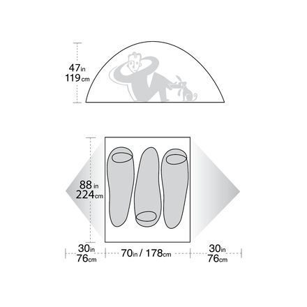 Big agnes rattlesnake sl3 top
