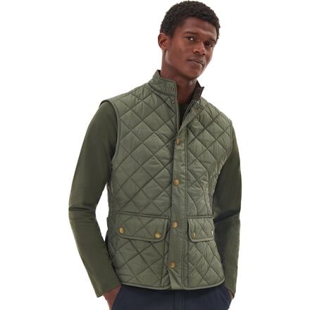 Barbour men's outlet wax lowerdale gilet