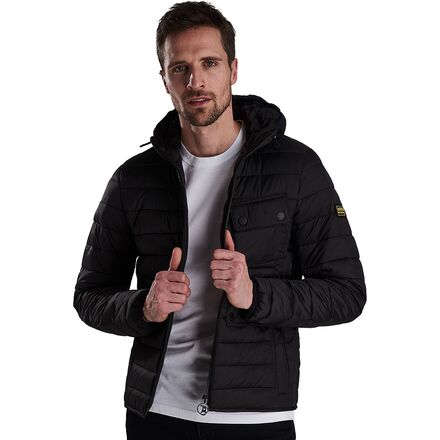 Barbour foreshore baffle shop quilted hooded coat