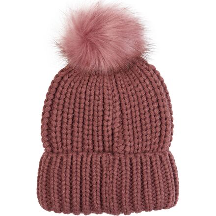 Barbour NWT Saltburn Beanie Hat Womens OS Red Ribbed Knit Faux Fur Pom Winter Buy Barbour® Red Saltburn Pom Beanie Hat from the Next UK  main image 3