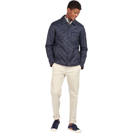 Barbour blue quilted jacket mens discount