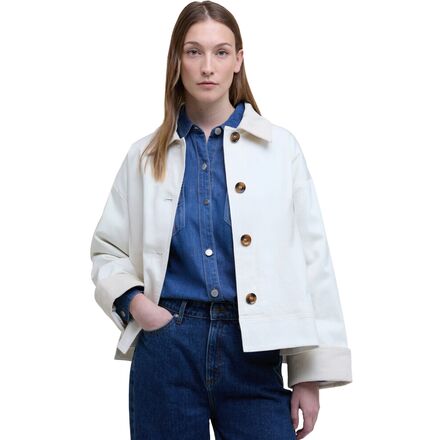 【良品】Barbour ジャケット　白　アイボリー　タグ付き 良品】Barbour ジャケット 白 アイボリー タグ付き